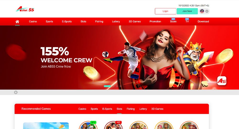 AB55 Malaysia Greatest Online Casino